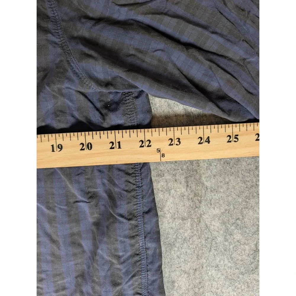 The North Face Mens Navy‎ Blue Gingham Check Long Sleeve Hiking Shirt 5150